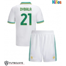 Camiseta AS Roma Paulo Dybala #21 Tercera Equipación para niños 2025-26 manga corta (+ pantalones cortos)